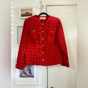 Fink Tweed Wool Blend Blazer